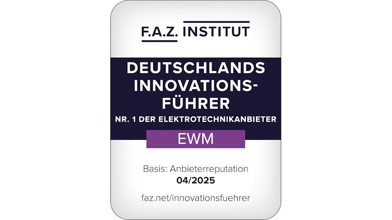 EWM honoured as Germanys Innovation Leader 2025 EWM honoured as “Germany's Innovation Leader 2025”