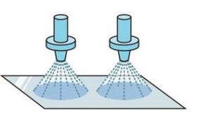 Certain media are irradiated onto the surface to control the surface roughness and brightness. Image ©Nippon Steel Corp.