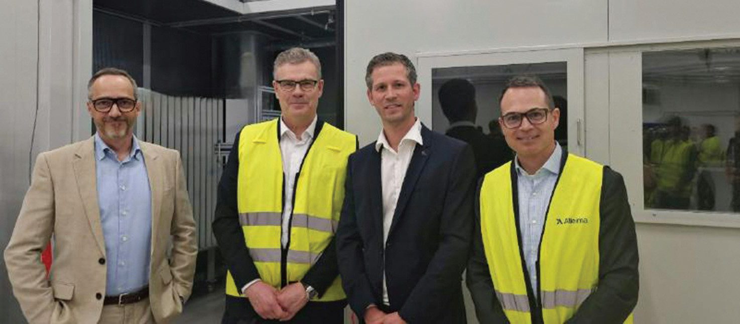 Foto: (Alleima) Tom Eriksson, EVP and Head of Strategic Research, Göran Björkman, CEO and President, Björn Bosbach, Senior Project Manager New Technology and Mikael Blazquez, EVP and Head of Strategy, M&A and IT.