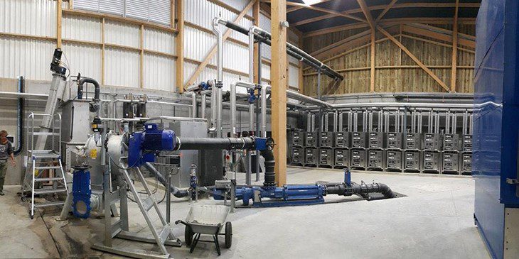 Biogaslange von innen