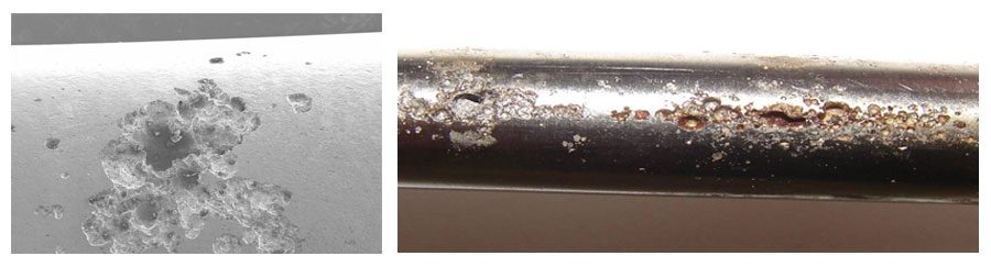 Lochfraß in Rohrleitungen