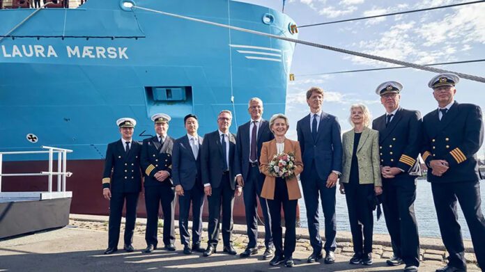 Laura Maersk: Schiffstaufe für zukunftsweisendes Methanol-Schiff