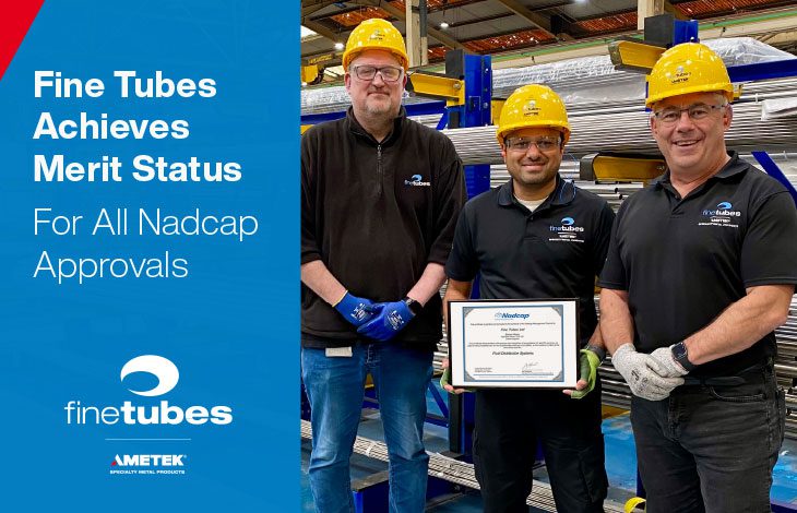 bild-meldung-fine-tubes Fine Tubes erreicht Merit-Status in allen Nadcap-Akkreditierungen